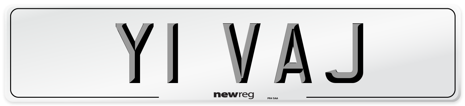 Y1 VAJ Number Plate from New Reg
